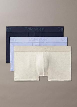 - 43% | оригінальні чоловічі м'які боксери calvin klein ultra soft negra набір 3-pack trunk