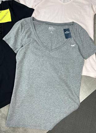 Футболка сіра hollister, 100% бавовна . тканина якісна ,приємна)❤️