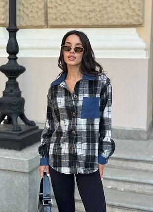 Жіноча сорочка у клітинку
