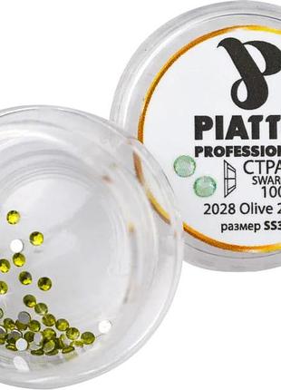 Стразы сваровски 2028 olive 228 (ss3) piatto, 100 шт