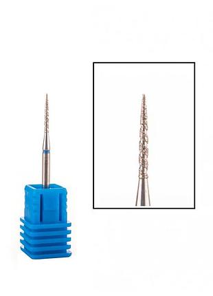 Насадка алмазная "пламя" - 243 014lxb диаметр 1,4 мм  синяя, торнадо