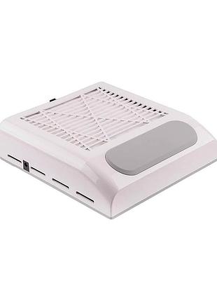 Вытяжка для маникюра simei 858-8 с нера-фильтром (80w) белая
