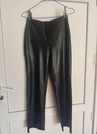 Брюки женские экокожа, размер 38