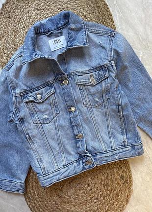 Джинсова куртка zara 8 років 128 см