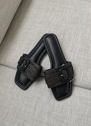 Чорні жіночі шлтопанці primark , жіночі сандалі