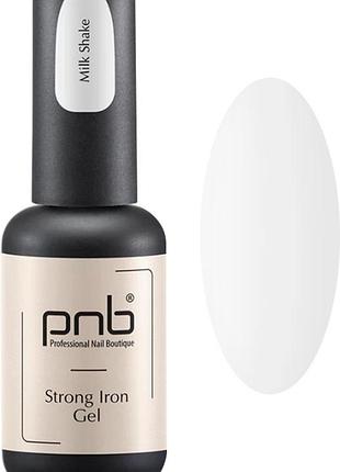 Гель конструирующий стронг айрон strong iron gel milk shake pnb,8 мл