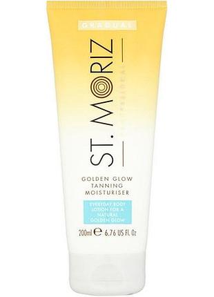 Лосьйон зволожувальний для поступової засмаги professional tanning moisturiser st.moriz, 200 мл