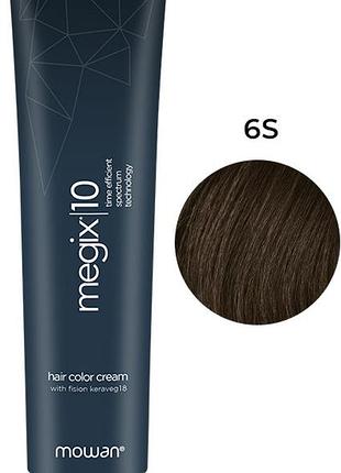 Краска для волос 6s темный песочный блонд megix10 mowan, 100 мл
