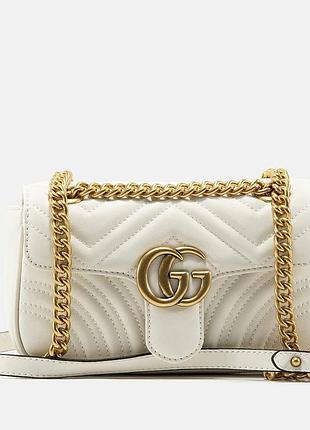 Сумка жіноча marmont white leather