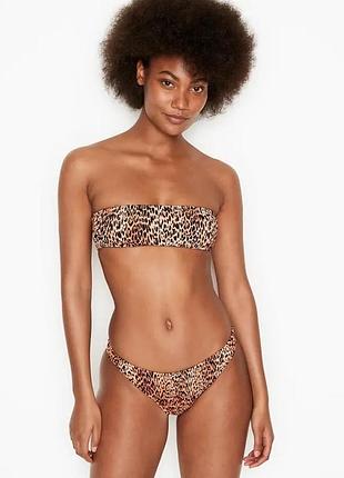 Купальник бандо лерпард жатка резинка купальник раздельный