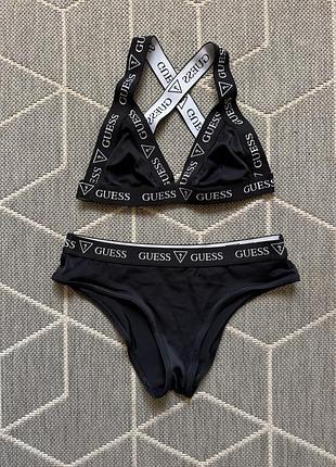Роздільний чорний купальник guess розмір м