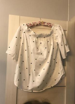 Блуза h&m в горох
