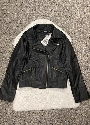 Куртка косуха зі штучної шкіри 80825