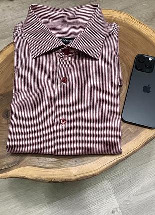 Шикарна бавовняна чоловіча сорочка 16 1/2 преміум бренд roy robson