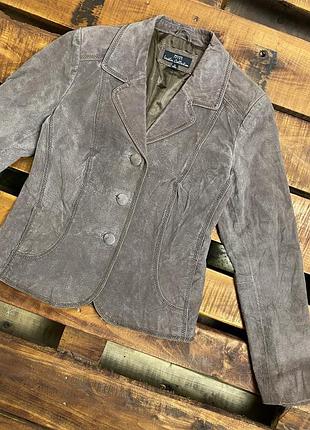 Женский кожаный пиджак wallace sacks (валлис сакс лр идеал оригинал коричневый)