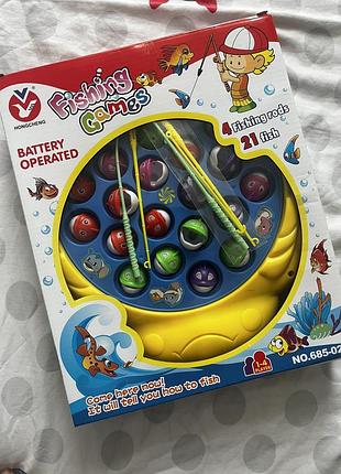 Гра "весела рибалка" з музикою на батарейках аа (2 шт)