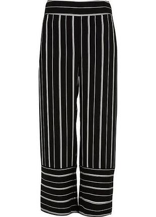 Стильные укороченные брюки кюлоты в полоску river island этикетка