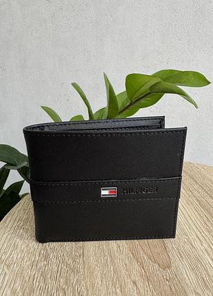 Кошелек черный tommy hilfiger