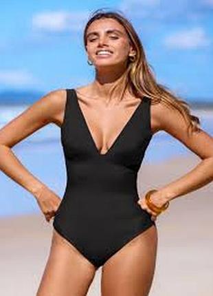 Купальник суцільний з утяжкою розміру 42/8 чорний сітка сексі xs xxs