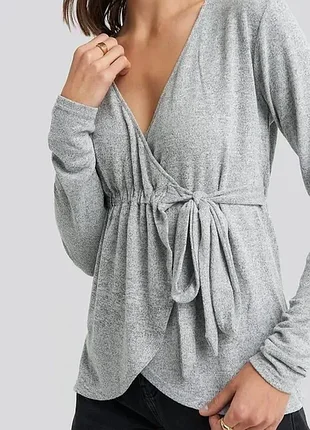 Кардиган женский na-kd xs серый (12345734)