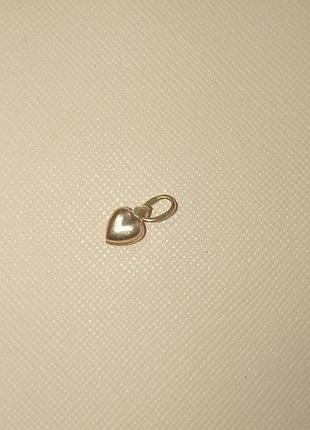 Підвіска серце, золото 585 проби