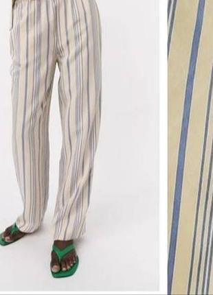 Брюки zara натуральная ткань вискоза