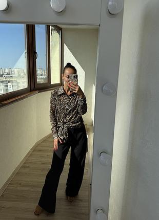 Рубашка шифон лео