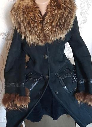 Дубленка турция натуральный замш шара