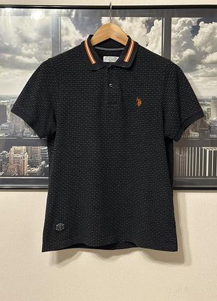 Чоловіче котонове приталене поло us polo assn розмір м