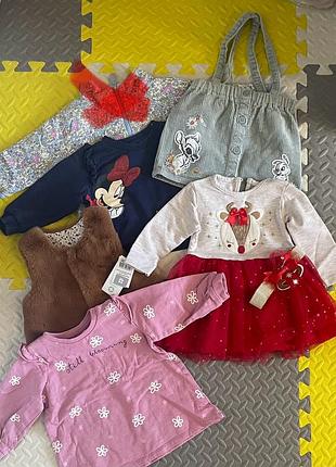 Теплі, утеплені речі для дівчинки 80 розмір