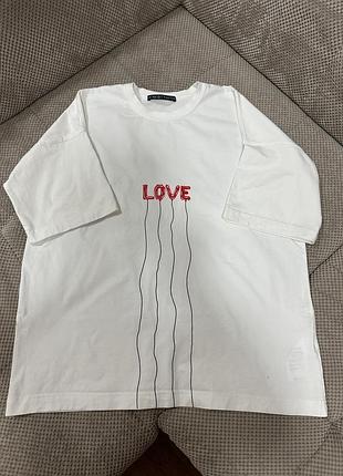 Футболка оверсайз белая