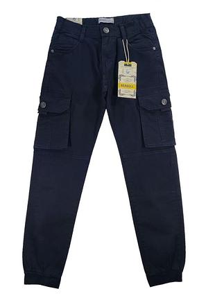Брюки джоггеры "карго" демисезонные для мальчиков 140