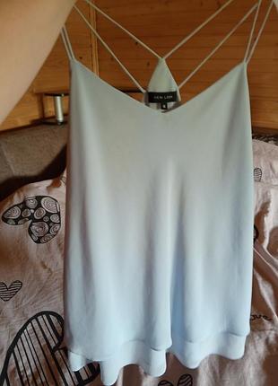 Блузка блакитного кольору"new look" підходить на m-xl🩵