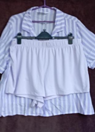 Пижама женская с бортиками, xl, eur 46-48