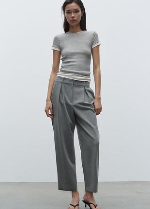 Брюки чинос с защелками zara