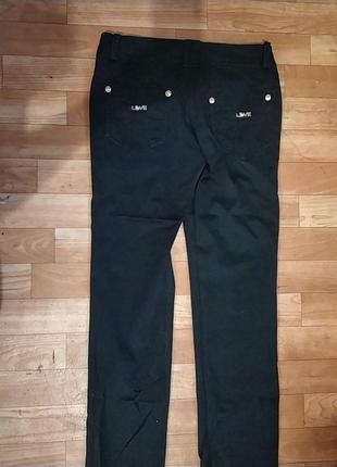 Черные брюки джинсы2 фото