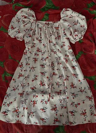 Сукня ніжно-рожева в коралову квіточку new co