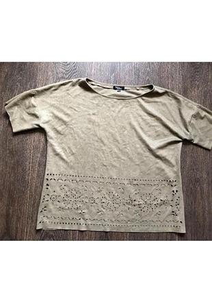 Замшевая футболка