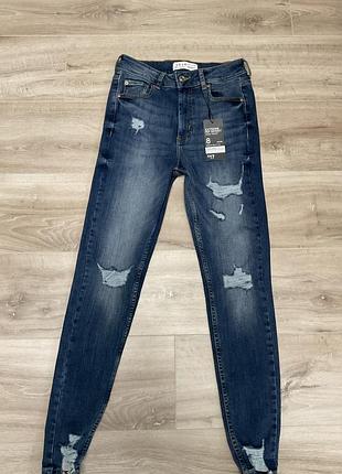 Джинси skinny primark рвані розмір xs-s