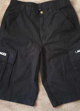 Шорти чорні карго