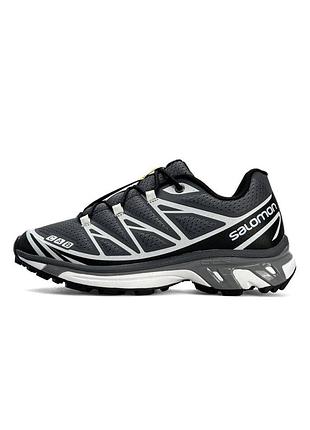 Женские кроссовки salomon xt-6, серые кроссовки соломон для активного отдыха, демисезонные