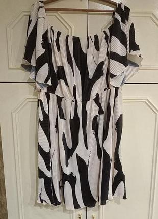 Легкое летнее платье emery rose с анималистичным принтом, размер 54-56