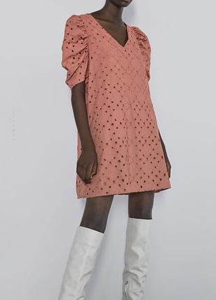 Сукня плаття прошва zara жіноче с