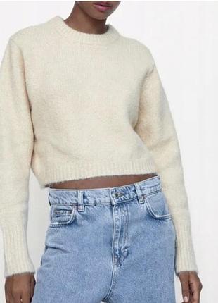 Светрик зі смісовоі вовни zara