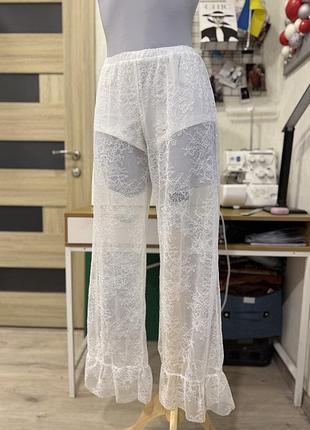Мереживні штани з шортами