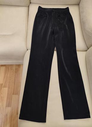 Нарядные брюки высокая посадка брюки с блестками без молнии