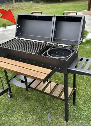 Мангал-барбекю с решеткой гриль mangur-2 (5мм), мангалы на дачу, гриль мангал