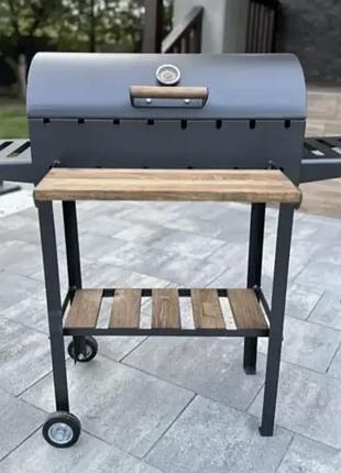 Мангал барбекю gor с термометром и решеткой гриль, мангал разборной, кованые мангалы