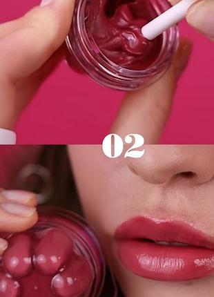 Glambee jelly сandy melt цветной бальзам -желе для губ в оттенке 02