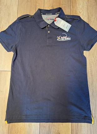 Футболка поло red bull air race, размер l, новая с бирками